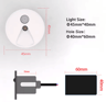 IP65 LED Motion Sensor Stair Light 45mm Round Recessed Wall Lamp 11