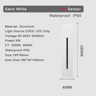 3W LED PIR Motion Sensor Stair Light  Recessed Wall Lamp With Mounting Box 3