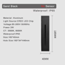 3W LED PIR Motion Sensor Stair Light  Recessed Wall Lamp With Mounting Box 2