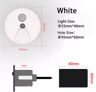 55mm LED Motion Sensor Step Light  Round Staircase Wall Lamp 10