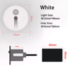 55mm LED Motion Sensor Step Light  Round Staircase Wall Lamp 4