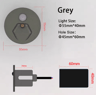 55mm LED Motion Sensor Step Light  Round Staircase Wall Lamp 3