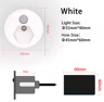 55mm LED Motion Sensor Step Light  Round Staircase Wall Lamp 5