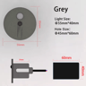 55mm LED Motion Sensor Step Light  Round Staircase Wall Lamp 1