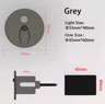 55mm LED Motion Sensor Step Light  Round Staircase Wall Lamp 2