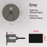 55mm LED Motion Sensor Step Light  Round Staircase Wall Lamp 12
