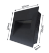 Waterproof Outdoor LED Stair Light  Large Wall Sconce 12V24V110V220V 2