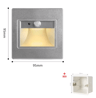 LED PIR Motion Sensor Stair Light  Recessed Smart Indoor Wall Lamp 2
