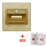 LED PIR Motion Sensor Stair Light  Recessed Smart Indoor Wall Lamp 6