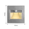 LED PIR Motion Sensor Stair Light  Recessed Smart Indoor Wall Lamp 14