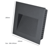 Waterproof Recessed Outdoor Stair Light  Large LED Wall Lamp 12V110V220V 1