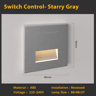 LED Radar Motion Sensor Stair Light  Recessed Indoor Wall Night Lamp 2