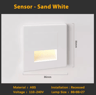 LED Radar Motion Sensor Stair Light  Recessed Indoor Wall Night Lamp 10