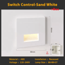 LED Radar Motion Sensor Stair Light  Recessed Indoor Wall Night Lamp 6