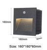 Waterproof Motion Sensor Wall Light  Outdoor LED Stair  Step Lamp 4