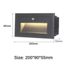 Waterproof Motion Sensor Wall Light  Outdoor LED Stair  Step Lamp 5