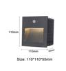Waterproof Motion Sensor Wall Light  Outdoor LED Stair  Step Lamp 6