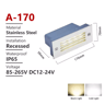 Waterproof Recessed LED Step Light  12V220V Outdoor Stair  Wall Lamp 7