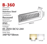 Waterproof Recessed LED Step Light  12V220V Outdoor Stair  Wall Lamp 2