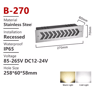 Waterproof Recessed LED Step Light  12V220V Outdoor Stair  Wall Lamp 4