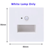 LED Motion Sensor Stair Light  220V Recessed Wall Lamp For EU Round Box 8