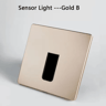 220V LED Radar Motion Sensor Stair Light  Recessed Wall Night Lamp 8