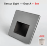 220V LED Radar Motion Sensor Stair Light  Recessed Wall Night Lamp 5