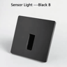 220V LED Radar Motion Sensor Stair Light  Recessed Wall Night Lamp 10
