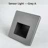 220V LED Radar Motion Sensor Stair Light  Recessed Wall Night Lamp 13