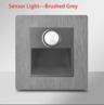 220V LED Radar Motion Sensor Stair Light  Recessed Wall Night Lamp 17
