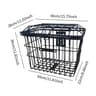 Large Bike Rear Basket With Lid Metal Pannier For Electric And City Bikes 4