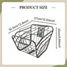 Large Bike Rear Basket With Lid Metal Pannier For Electric And City Bikes 2