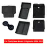 Tesla Model Y 2025 Juniper Console  Armrest Storage Organizer Box  Custom Fit Interior Storage Solu