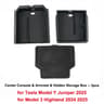 Tesla Model Y 2025 Juniper Console  Armrest Storage Organizer Box  Custom Fit Interior Storage Solu