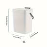 Space Saving Quiet Close Trash Can Sealed Kitchen Office Bin 6