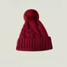 Winter Knit Beanie Hat With Fur Pompom Warm Velvet Lined Cap 5