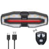 Solar LED Bicycle Turn Signal Taillight With Remote Control Type C Rechargeable 2