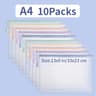 Waterproof Mesh Zipper Document Folder A4 A5 Storage Pouch 2