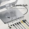 Blueendless 10 In 1 IPad Holder Docking Station With 4K USB C Hub 1