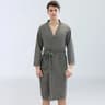 Unisex Waffle Bathrobe Quick Dry Sauna Homewear For Spring And Summer 1