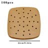 100 Piece Disposable Air Fryer Paper Liners Non Stick Oil Absorbing Baking Sheets 5