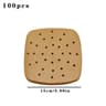 100 Piece Disposable Air Fryer Paper Liners Non Stick Oil Absorbing Baking Sheets 1