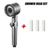 PowerSpa 3 Mode High Pressure Shower Head With Filter And Massage Brush 2