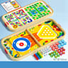 Wooden Multi Game Board Set Bounce Chess Hockey And Bowling Family Game 2