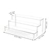 Multi Layer Acrylic Display Stand Transparent Trapezoid Shelf 11