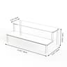 Multi Layer Acrylic Display Stand Transparent Trapezoid Shelf 6