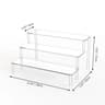 Multi Layer Acrylic Display Stand Transparent Trapezoid Shelf 7
