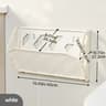 Wall Mounted Foldable Shoe Rack With Hidden Storage Shelf 1