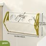 Wall Mounted Foldable Shoe Rack With Hidden Storage Shelf 4