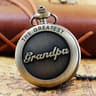 Heritage Tribute Grandpa Pocket Watch Necklace Vintage Quartz Timepiece 5
